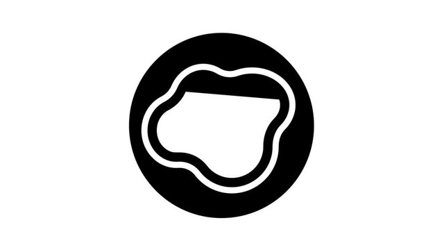 bruise skin disease animated glyph icon. bruise skin disease sign. isolated on white background