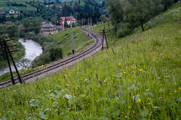 railroad in the mountains