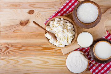 dairy products. still life with dairy products, milk