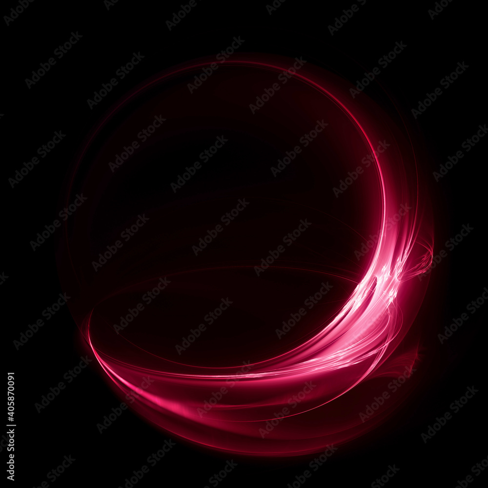 Aufkleber Abstract digital technology background. Dynamic lines composition. Detailed generative fractal graphics.