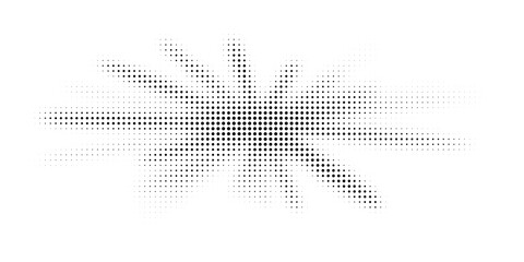 Halftone texture with geometric figures.