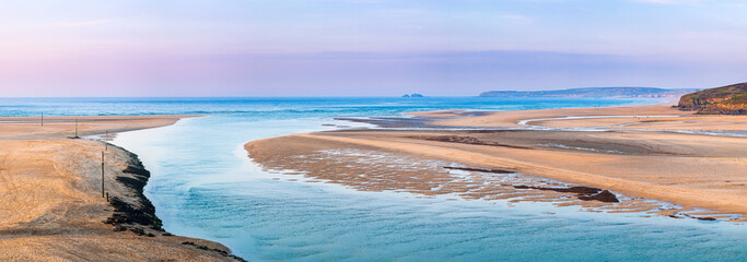 Porthkidney Beach Dusk Cornwall