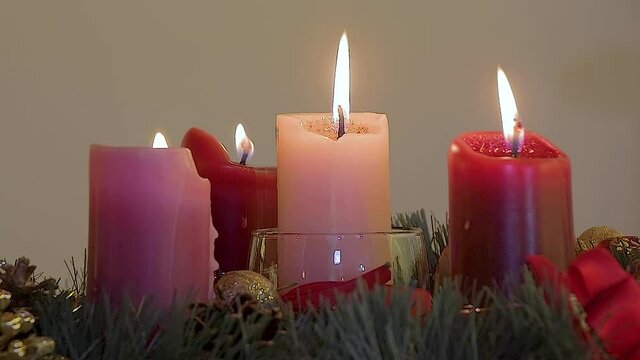 christmas candles decoration navidad centro de mesa