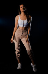 Sensual trendy woman