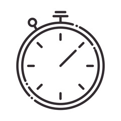 stopwatch time speed instrument line style icon