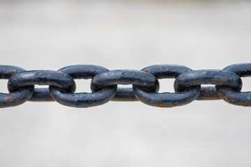 Fototapeta premium close up of chain links