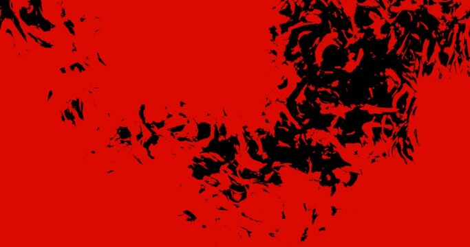 3d render with red and black scary abstract background