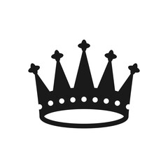Crown icon logo vector illustration.