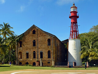 Old Jail Building  and Lighthouse o _Royal Island French Guiana