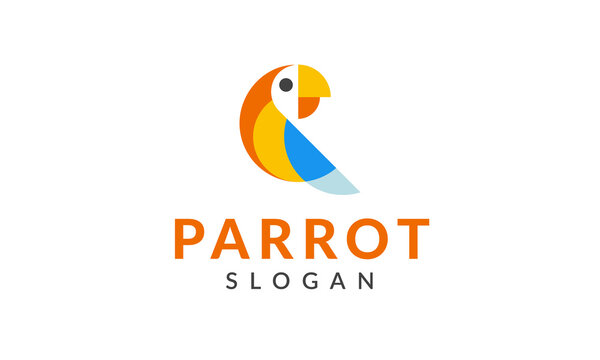 Parrot Logo Colorful Bird Symbol