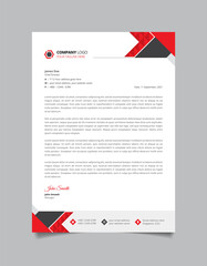 Corporate creative letterhead template design