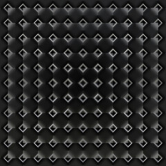 Shiny monochrome tiles with little dots industrial background digitally generated pattern