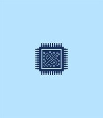 beautiful icon of the CPU