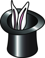 Concept: rabbit in a top hat.