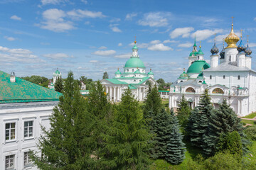 Fototapeta na wymiar view of the Spaso Yakovlevsky Monastery, photo was taken on a sunny summer day