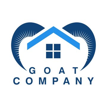 goat logo icon design vector
