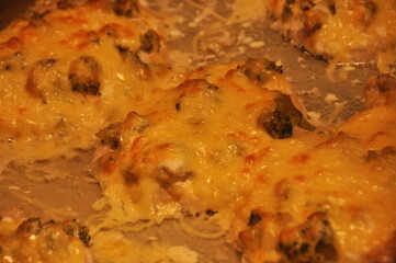 Baked Chicken with Cheese and Mushrooms