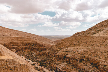 National park landscape view in Negev, Israel