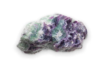 A large, rough, piece of rainbow fluorite stone. 