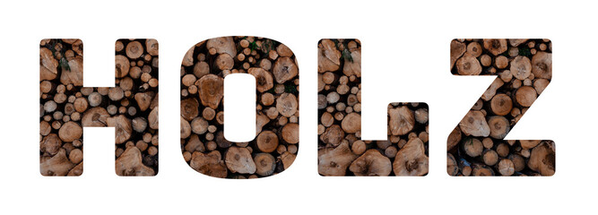 Holz Strukturschrift