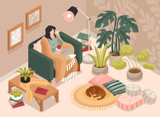 Cozy Room Illustration