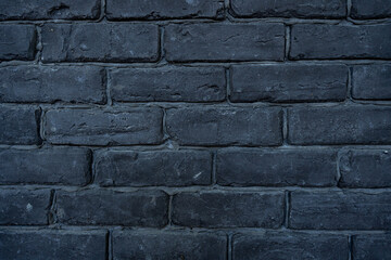 Texture of black brick wall