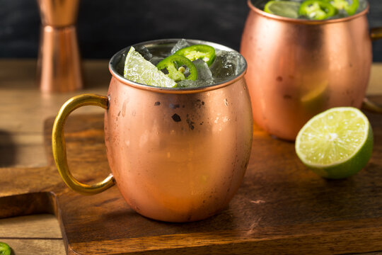 Boozy Refreshing Spicy Jalapeno Tequila Mule