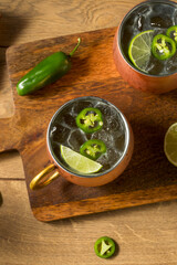 Boozy Refreshing Spicy Jalapeno Tequila Mule