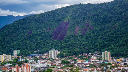 Fototapeta na wymiar Panorama of Caraguatatuba Bay