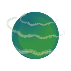 space uranus planet solar system galaxy, icon style