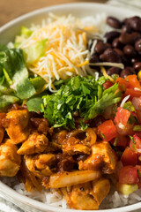 Homemade Healthy Chicken Burrito Bowl