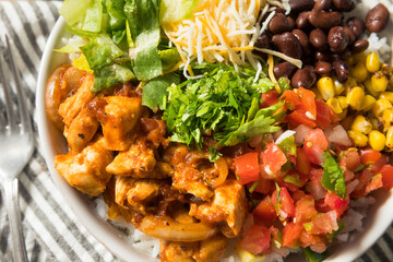 Homemade Healthy Chicken Burrito Bowl