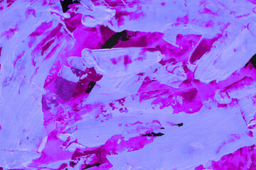 Modern contemporary acrylic background. Colorful texture made with a palette knife. Abstract painting on paper. Mess on the canvas.