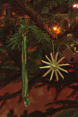 Christmas tree candy hanging on the Christmas tree