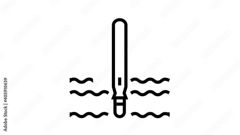 Poster diver float animated black icon. diver float sign. isolated on white background