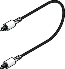 An AV (audio-video) cable. Optical audio.