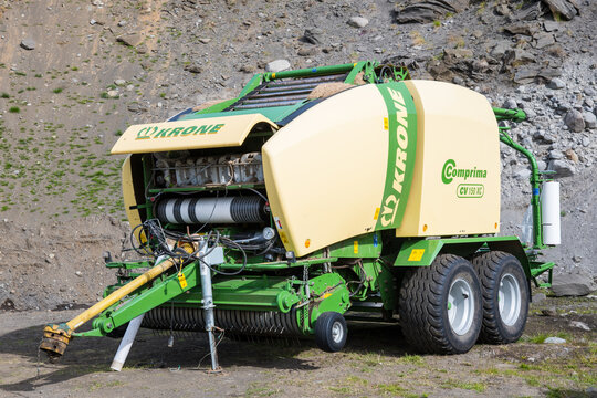 Agricultural Bale Wrapper From The Brand Krone