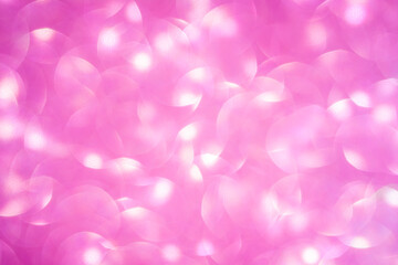 Rose pink glitter vintage lights background. Defocused. Close-up