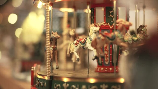 Vintage Merry-go-round Closeup