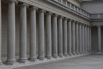 Concrete Column Architectural Building Pattern