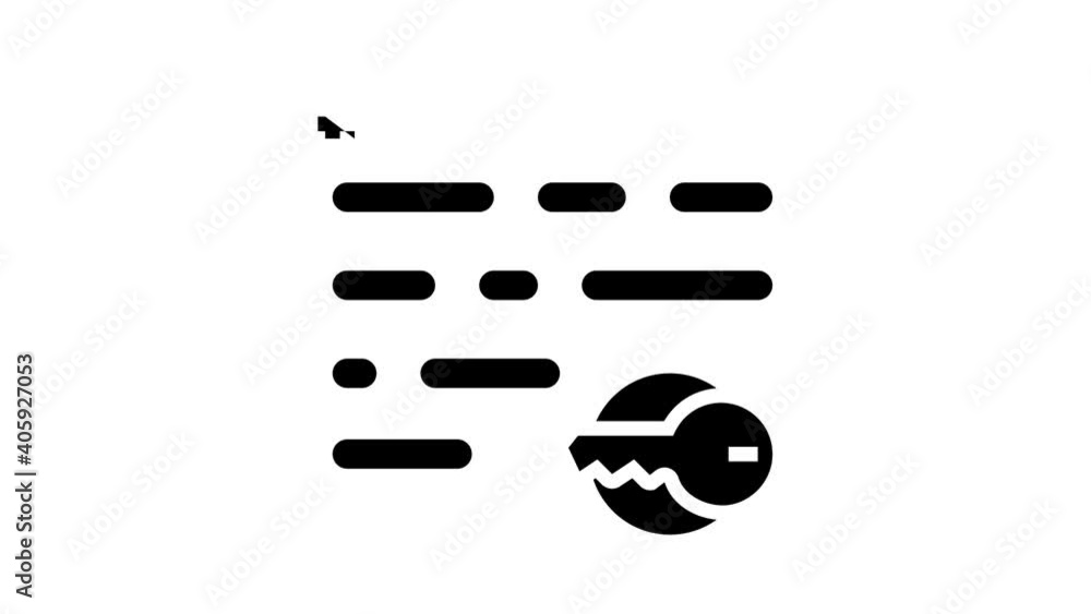Poster keywording keys for search social page image animated glyph icon. keywording keys for search social page image sign. isolated on white background