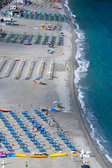 Beach in Ruffo di Scilla in Calabria region, Italy