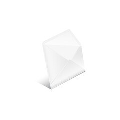 Simple envelope illustration in perspective. Email icon design. Vector illustration.