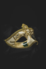 carnival mask isolated on black