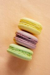 colorful macaroon macro, shallow dof, sweets, marshmallow