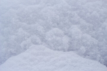 Fototapeta na wymiar cold snow surface - winter close up, frozen background