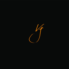 vg initial handwriting logo for identity