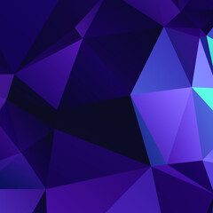 Abstract Blue Color Polygon Background Design, Abstract Geometric Origami Style With Gradient