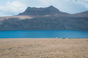lake and mountains