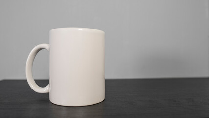taza de café blanca 